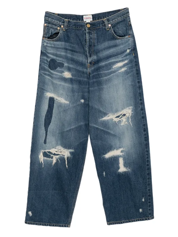 Distressed Denim Jeans
