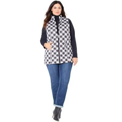 Catherines Plus Size Quilted Puffer Vest