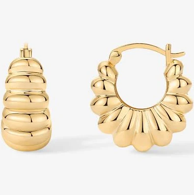 Chunky Ribbed Retro Hoops
