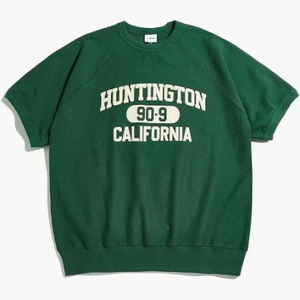 outstanding V. S.C HALF SLEEVE SWEAT _GREEN