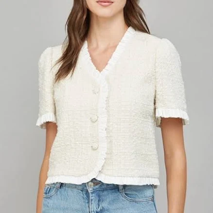 Tweed Short Sleeve Jacket