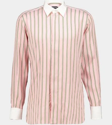 Tom Ford Men's Fluid Fit Silk Jacquard Oxford Shirt