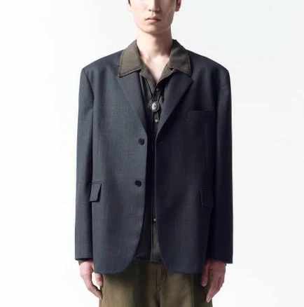 INSILENCE Oversize Wool Blazer