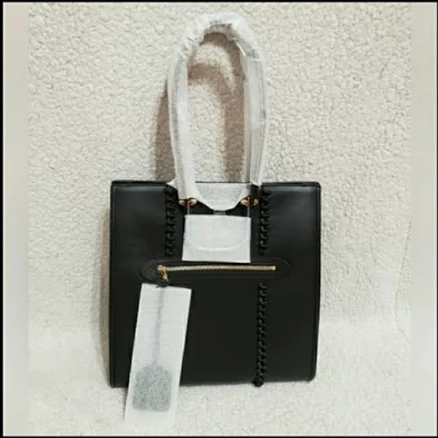 Alexander Mcqueen Bags | Alexander Mcqueen The Story Leather Tote | Color: Black | Size: 13.78"W X 14.17"H X 6.1"D | Imaima21's Closet