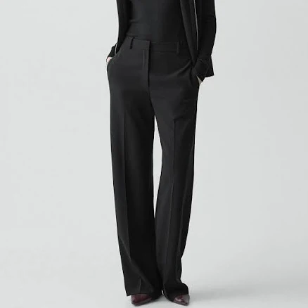 Theory Women's Admiral Classic Straight Crepe Trousers