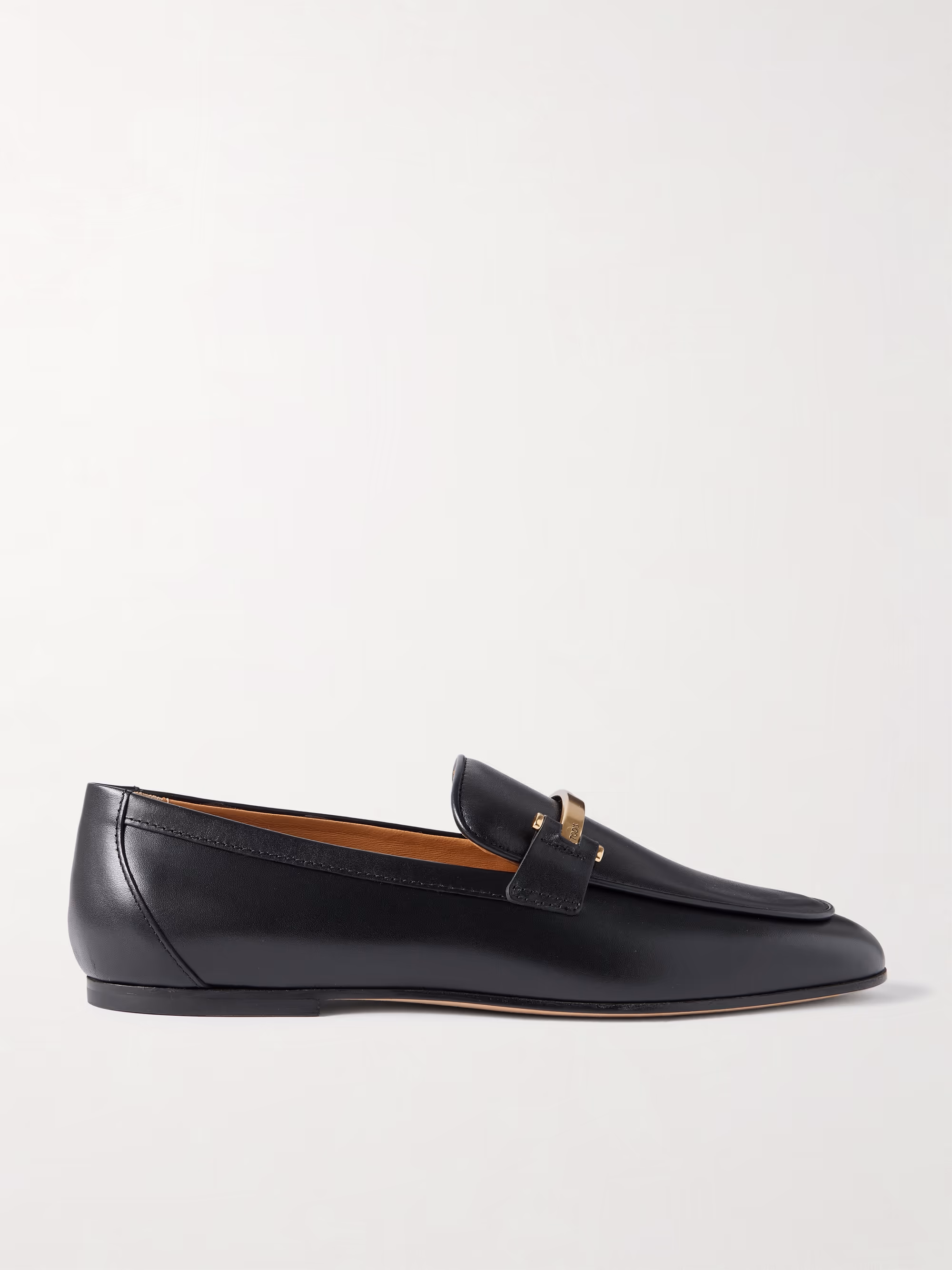 Embellished Leather Loafers