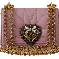 Dolce & Gabbana DEVOTION Micro Leather crossbody bag Women