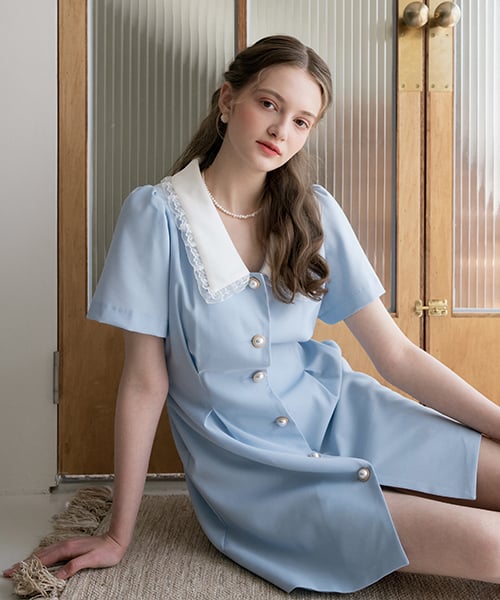 Collar Lace Dress