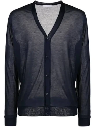 Private Stock Labs Men's Nero Semi-sheer Cardigan