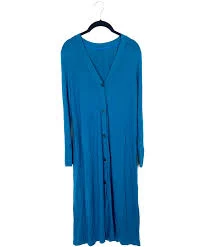 Teal Maxi Cardigan - Small