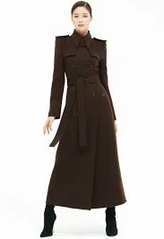 Cashmere Wool Maxi Winter Trench Coat 0 (XS)