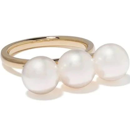 TASAKI 18kt gold Balance Neo Akoya pearl ring