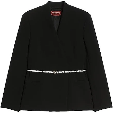 Max Mara Women's Black Triacetate Coat