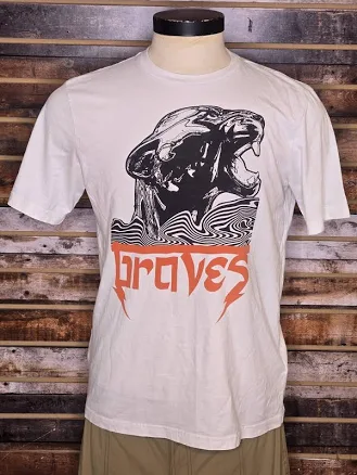 Mens Diesel Braves Panther Shirt Large White