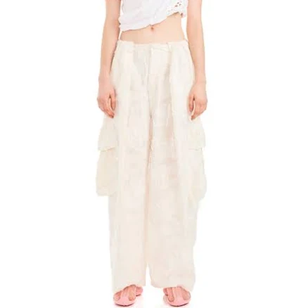 COLLINA STRADA JACQUARD Pleated Cargo Pants