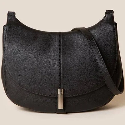 COURONNE Waffle-Embossed Leather Cross Bag