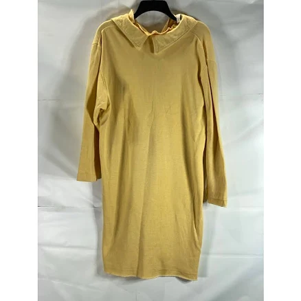 Balloon Paris Vintage Women's Mustard Collared Long Sleeve Dress Sz 1
