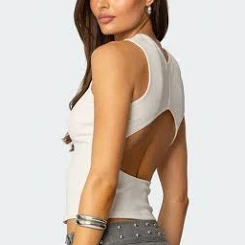 Edikted Women's Calliope Back Cut Out Top