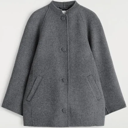COS Women's Rounded Double-Faced Wool Jacket