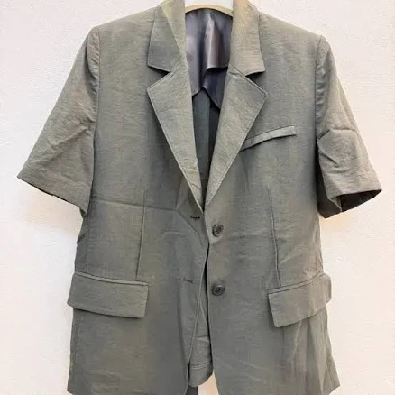 Genuine Voice of Voices Linen-like Short-Sleeve Jacket