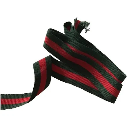 GUCCI Red and Green Stripe Ribbon Trim