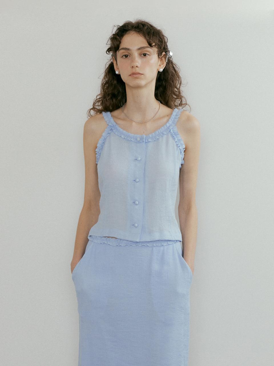 Shudder Sleeveless Blouse