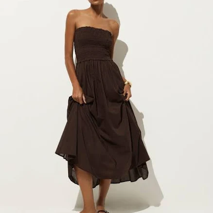 J.Crew Women's Smocked Cotton Voile Maxi Dress
