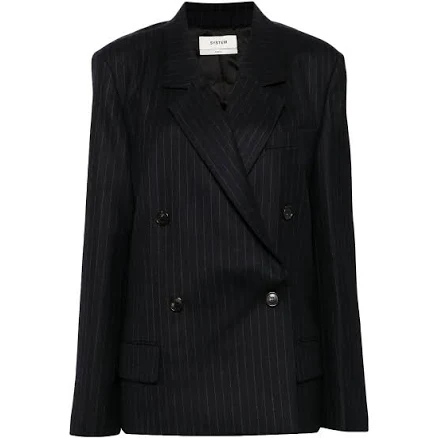 System Classic Stripe Blazer