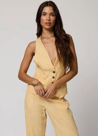 LINEN VEST