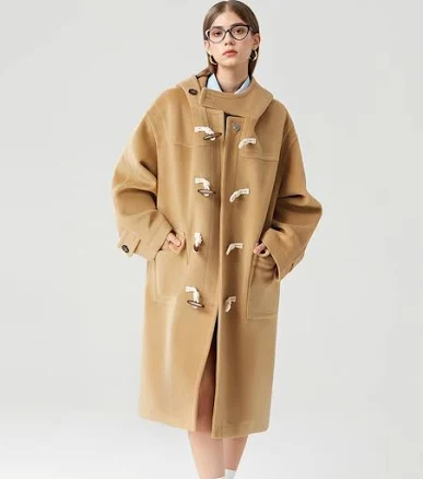 Classic Hooded Duffle Toggle Coat