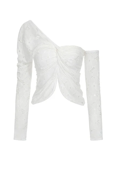 Lace Draped Top