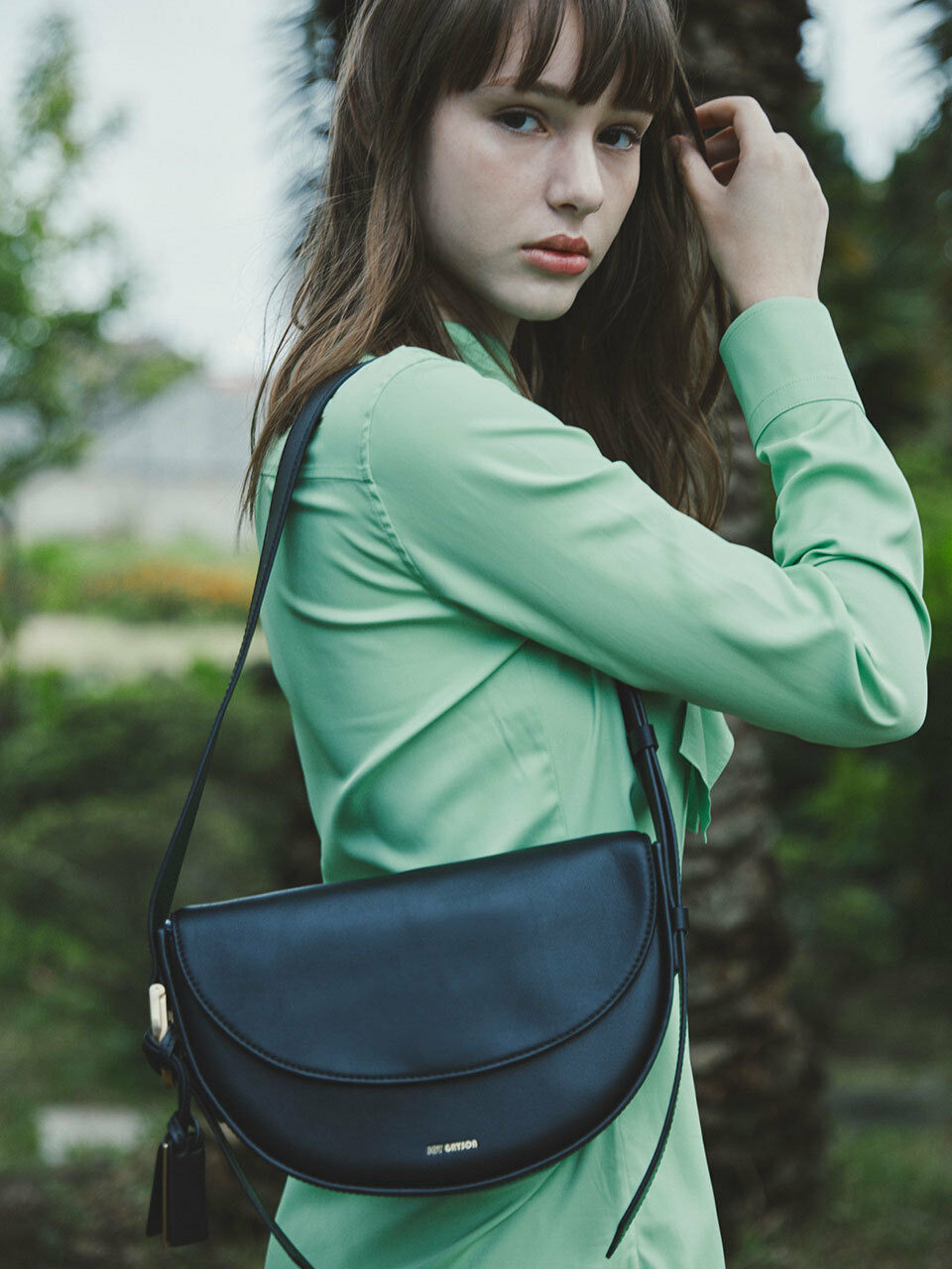 Sierra Flap Shoulder Bag – Black