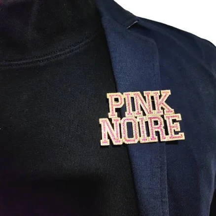 Pink Zircon Diamond Varsity Letter Brooch