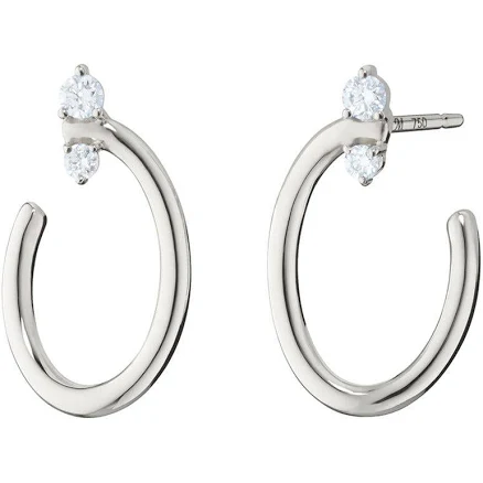 Monica Rich Kosann Women's Sterling Silver Galaxy Wrap Hoop Earrings