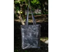 Twin Engine Origin Creations Leather Tote - Classic Black