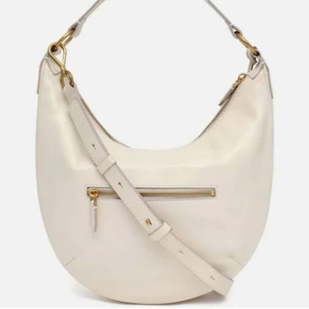 Margot Savannah Leather Hobo Crossbody Bag