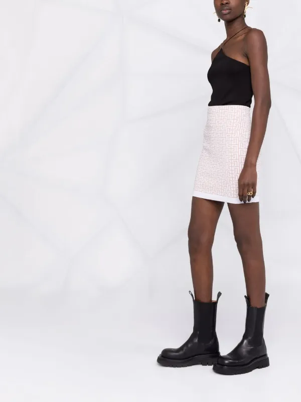 Monogram Knitted Skirt