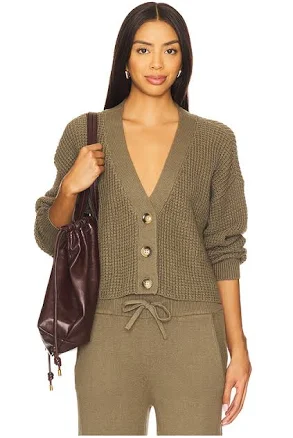 Eberjey Recycled Sweater Cropped Cardigan Women's