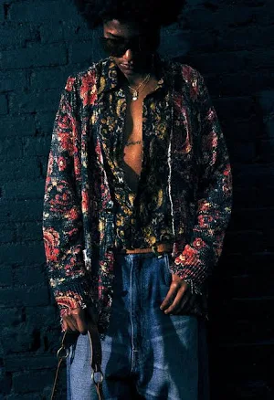 R13 Women's Floral-Print Linen Boyfriend Cardigan