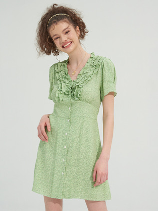 Ruffle Point Mica Onepiece