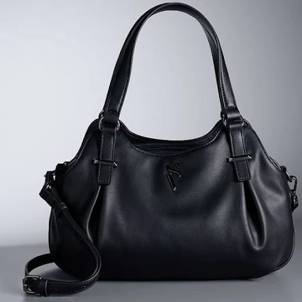Simply Vera Vera Wang Buena Satchel Bag, Black