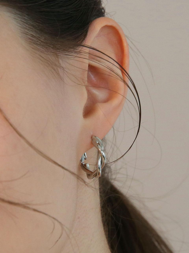 Stella Triple Twisted Hoop Earrings