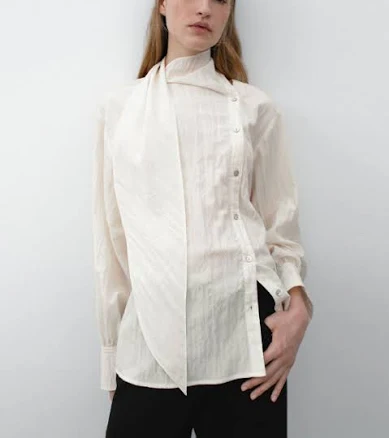 Atelier NAIN PARCO NATURAL Texture TIE Blouse