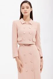Boucle Double Tailored Crop Jacket