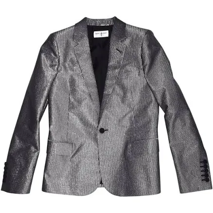 Saint Laurent Metallic Striped Blazer Size 36 FR