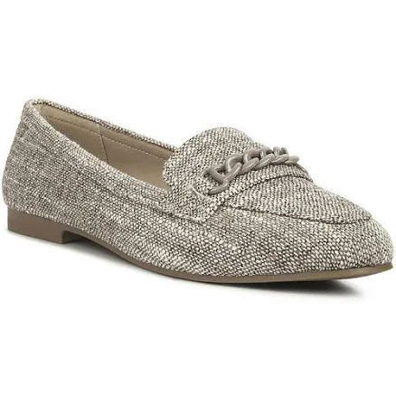 London Rag Women's Abeera Chain Embellished Loafers