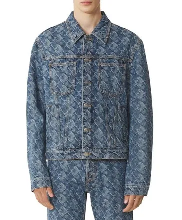 Lanvin Men's Lunar Year Jacquard Denim Jacket
