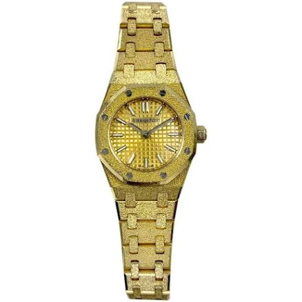 Audemars Piguet 67630BA.GG.1312BA.01-C Royal Oak Mini Frosted Gold Quartz Ladies Watch