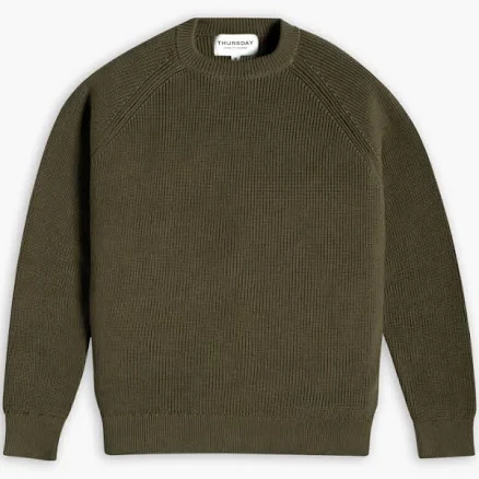 Thursday Boot Company Men's Ribbed Cotton Crewneck Sweater