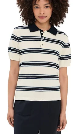 Dunst Striped Cotton Polo Shirt